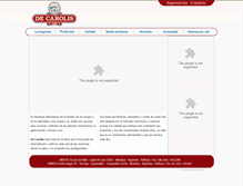 Tablet Screenshot of decarolis.com.ar